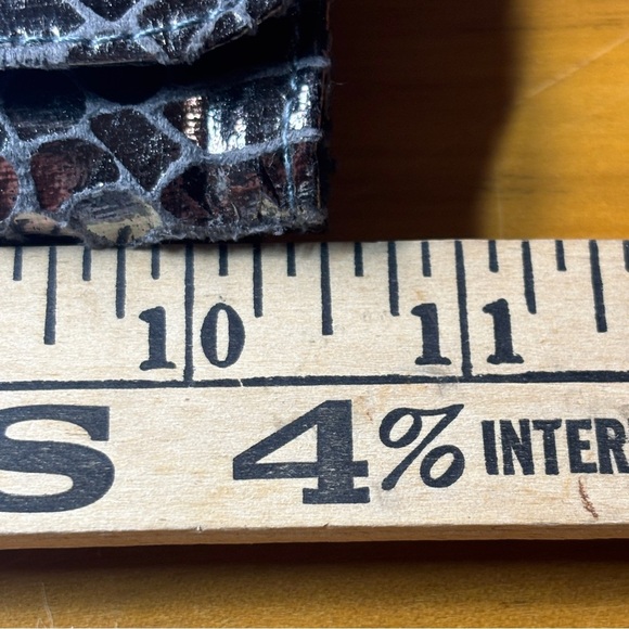 VINTAGE NWT SNAKESKIN (LIKE) LARGE CLUTCH Evening Formal Prom Dance Cocktail - Picture 9 of 11